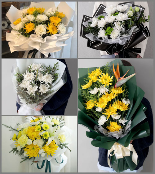 云南昆明盘龙区阿子营街道白事花束代送